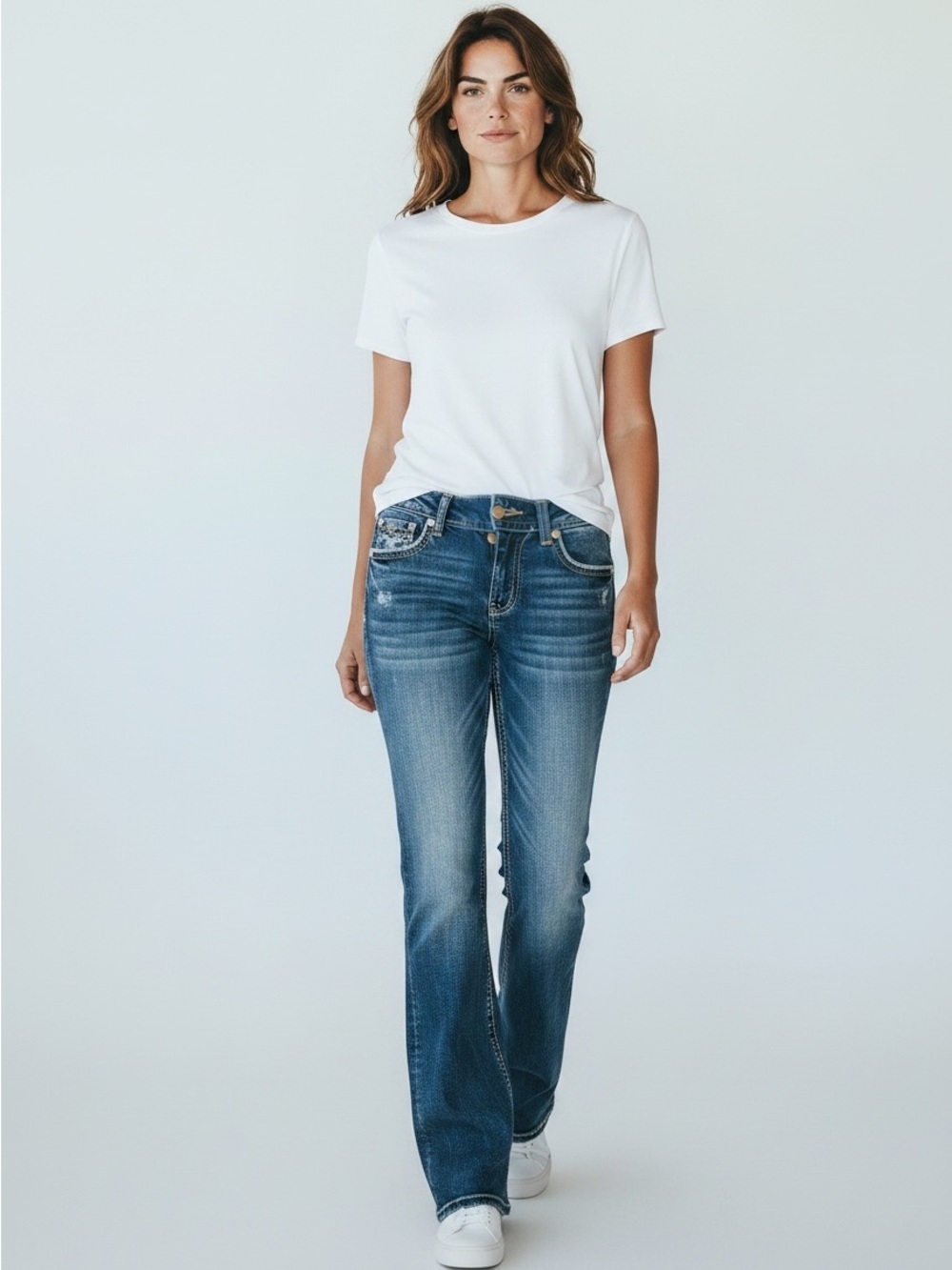 Miss Me Medium Blue Boot Cut Jeans